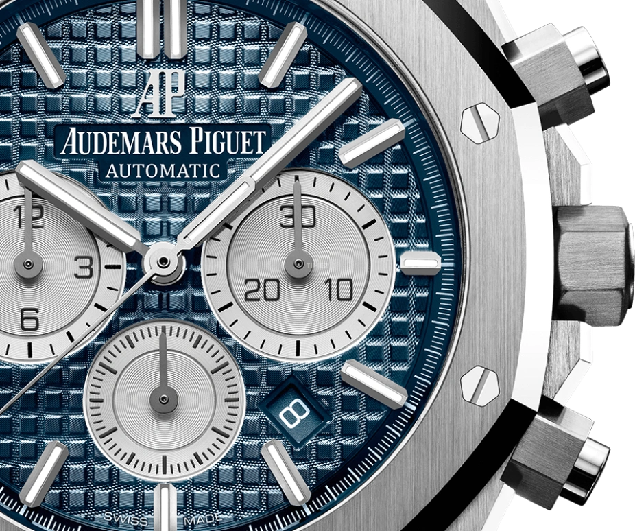 Audemars Piguet,Royal Oak 41mm,41mm,Stainless Steel,Blue,Automatic,Chronograph,Day,26331ST,26331ST.OO.1220ST.01