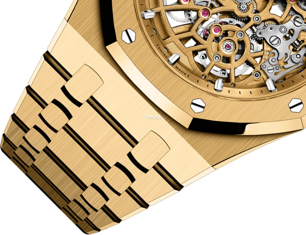 Audemars Piguet,Royal Oak 39mm,39mm,Yellow Gold,Skeleton,Gold,Automatic,55hours,In-house Caliber,Bukayo Saka,16204BA,16204BA.OO.1240BA.01
