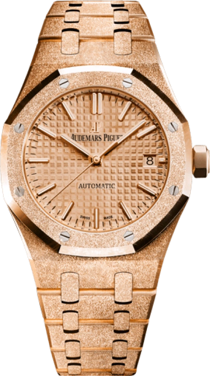Audemars Piguet,Royal Oak 37mm,37mm,Pink Gold,Pink,Automatic,Day,60hours,15454OR,15454OR.GG.1259OR.03