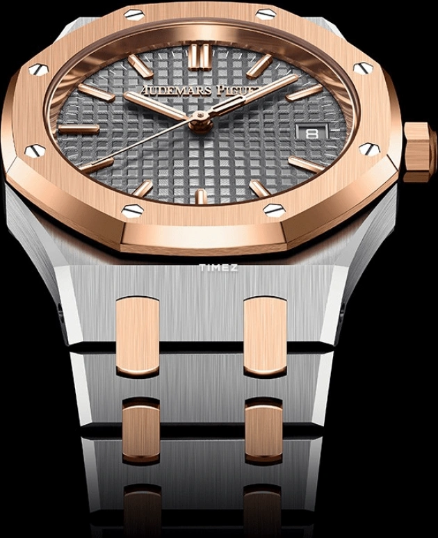 Audemars Piguet,Royal Oak 34mm,34mm,Stainless Steel,Grey,Automatic,Day,50hours,77450SR,77450SR.OO.1361SR.03