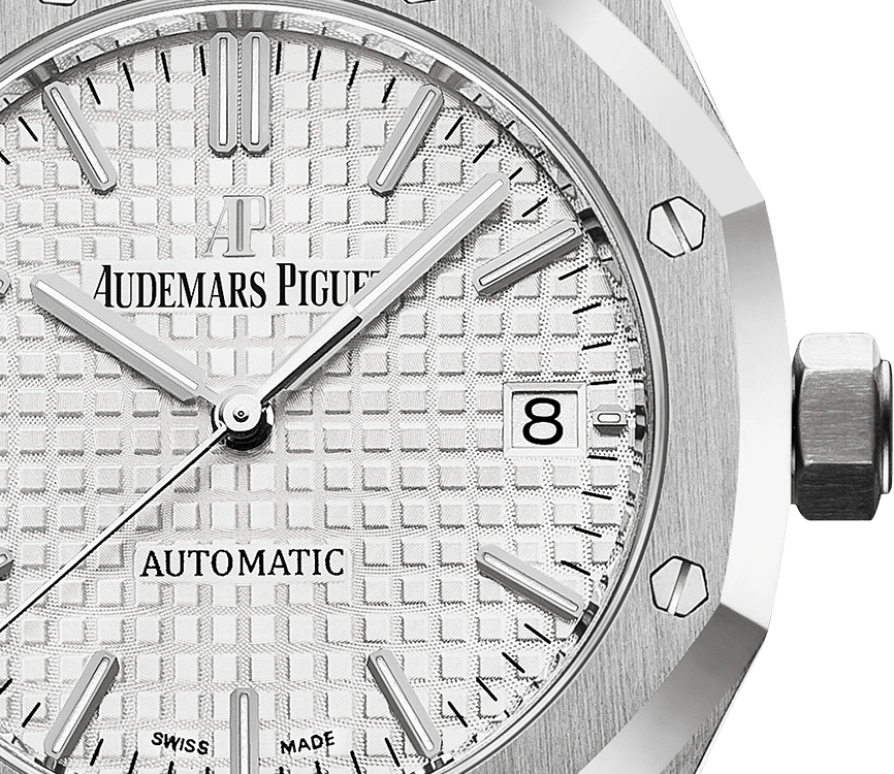 Audemars Piguet,Royal Oak 37mm,37mm,Stainless Steel,Silver,White,Automatic,Day,60hours,15450ST,15450ST.OO.1256ST.01