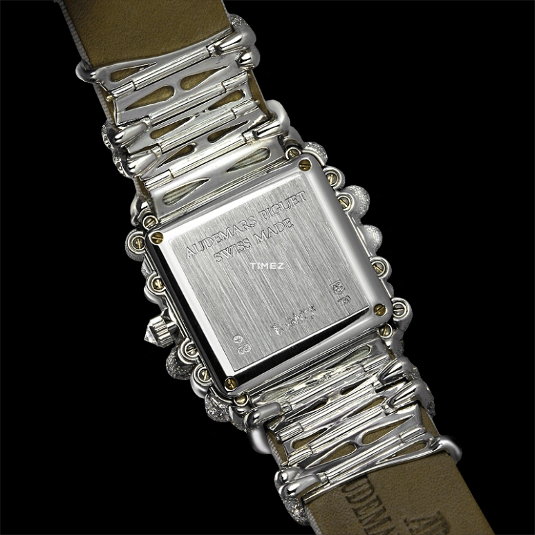 Audemars Piguet,Other 28.50x32mm,28.50x32mm,White Gold,Blue,Quartz,Sapphire,Crystal Glass,Square,77223BC,77223BC.ZZ.A008SU.01