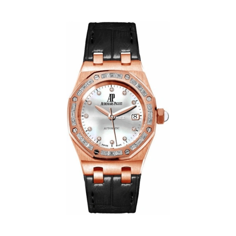 Audemars Piguet,Royal Oak 33mm,33mm,Rose Gold,White,Automatic,Day,Sapphire,Crystal Glass,77331OR,77331OR.ZZ.D002CR.01