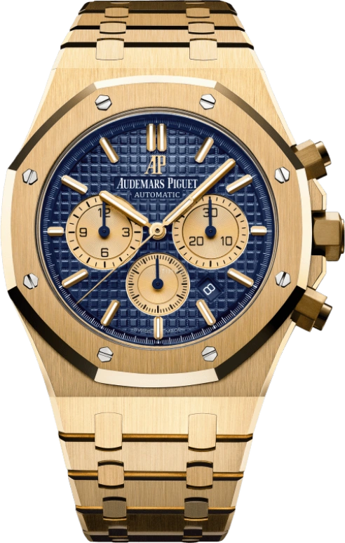 Audemars Piguet,Royal Oak 41mm,41mm,Yellow Gold,Blue,Automatic,Chronograph,Day,Anthony Davis,26331BA,26331BA.OO.1220BA.01
