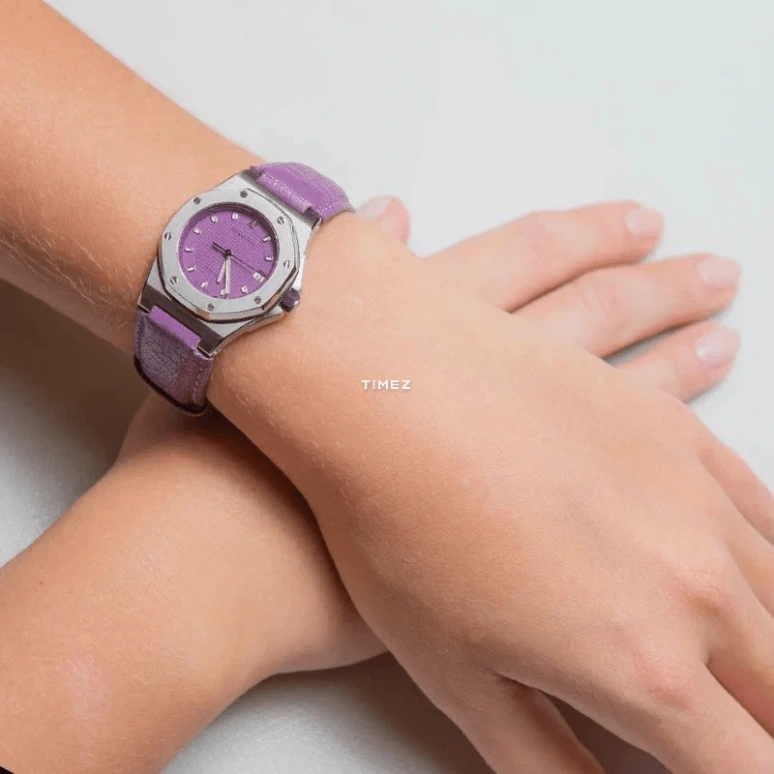 Audemars Piguet,Royal Oak Offshore 28mm,28mm,Stainless Steel,Purple,Automatic,Day,Sapphire,77151ST,77151ST.O.0009.07