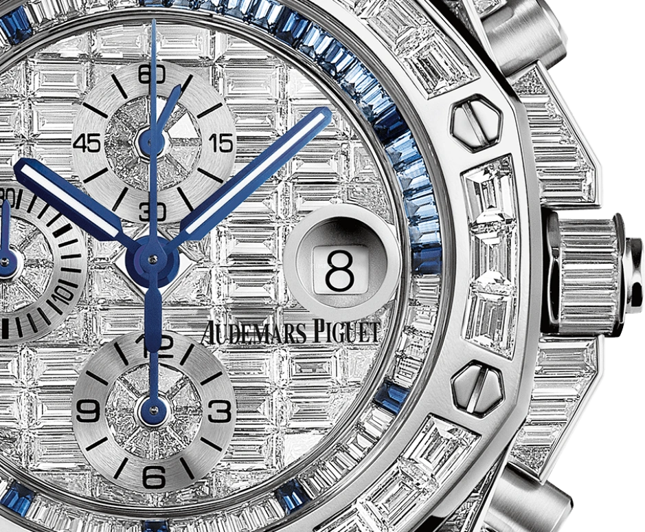 Audemars Piguet,Royal Oak Offshore 42mm,42mm,White Gold,Silver,Automatic,Chronograph,Day,26473BC,26473BC.ZZ.D023CR.01