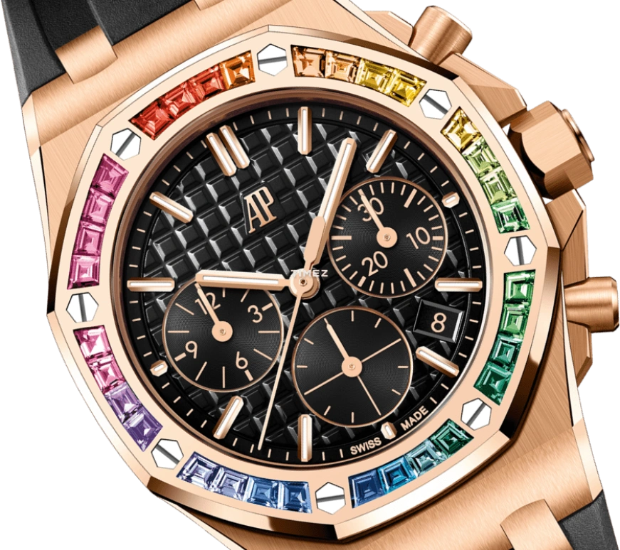 Audemars Piguet,Royal Oak Offshore 37mm,37mm,Rose Gold,Black,Automatic,Chronograph,Day,Aryna Sabalenka,26236OR,26236OR.YY.D002CA.01
