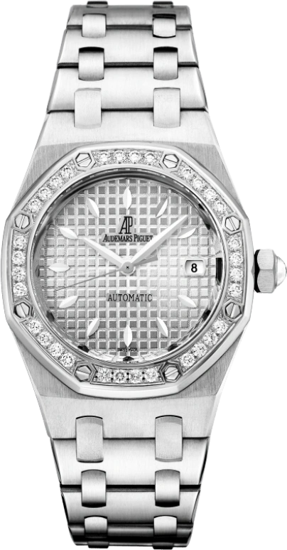 Audemars Piguet,Royal Oak 33mm,33mm,Stainless Steel,Silver,White,Automatic,Day,40hours,77321ST,77321ST.ZZ.1230ST.01