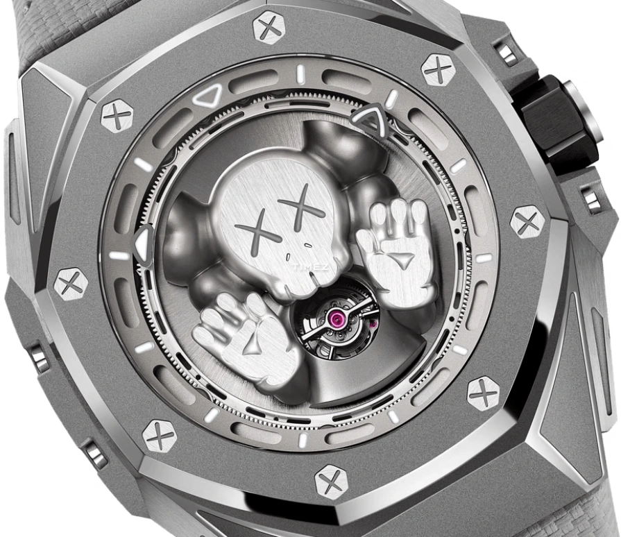 Audemars Piguet,Royal Oak Concept 43mm,43mm,Titanium,Grey,Handwound,Tourbillon,72hours,APxKAWS,kaws,26656TI,26656TI.GG.D019VE.01