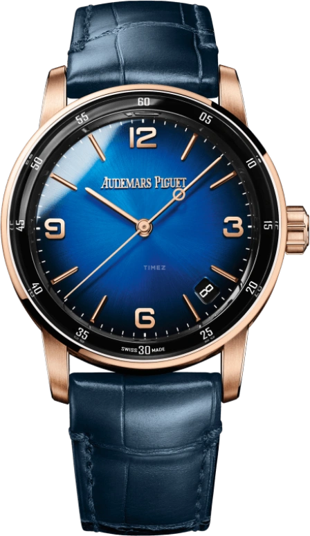 Audemars Piguet,CODE 11.59 41mm,41mm,Rose Gold,Blue,Automatic,Day,70hours,15210OR,15210OR.OO.A028CR.01