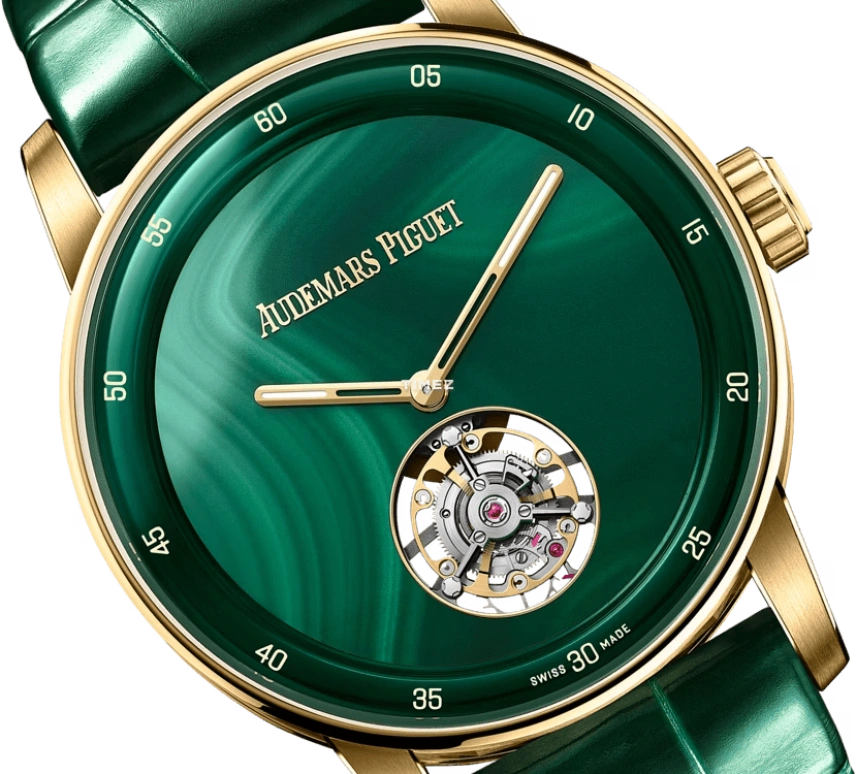 Audemars Piguet,CODE 11.59 38mm,38mm,Yellow Gold,Green,Automatic,Tourbillon,50hours,26665BA,26665BA.OO.D412CR.01