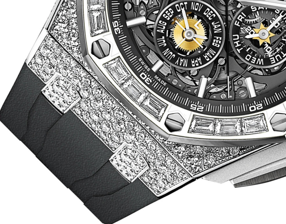 Audemars Piguet,Royal Oak Offshore 44mm,44mm,White Gold,Skeleton,Automatic,Chronograph,Moonphase,Perpetual Calendar,Month,45hours,In-house Caliber,26575BC,26575BC.ZZ.A002CA.01
