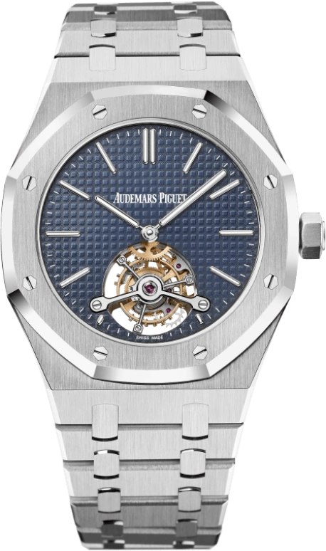 Audemars Piguet,Royal Oak 41mm,41mm,Stainless Steel,Blue,Handwound,Tourbillon,70hours,26510ST,26510ST.OO.1220ST.01