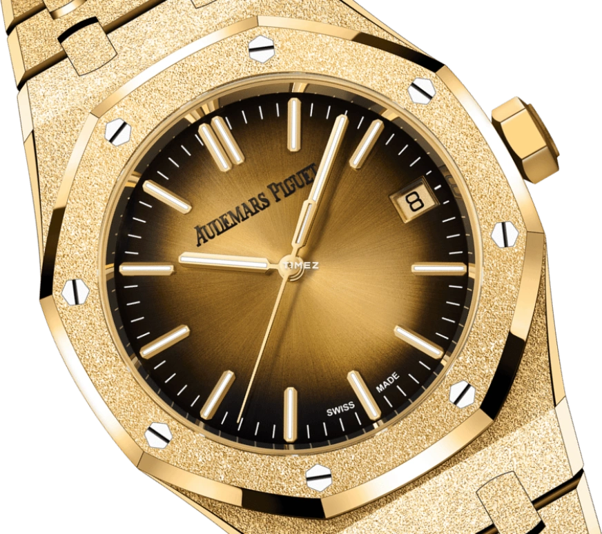 Audemars Piguet,Royal Oak 37mm,37mm,Yellow Gold,Gold,Automatic,Day,60hours,15550BA,15550BA.GG.1356BA.01