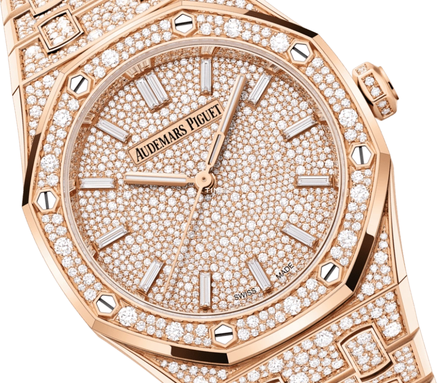 Audemars Piguet,Royal Oak 34mm,34mm,Rose Gold,Automatic,Sapphire,Crystal Glass,Octagon,77452OR,77452OR.ZZ.1365OR.01