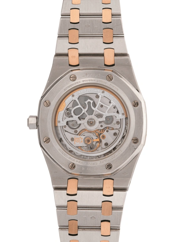 Audemars Piguet,Royal Oak 39mm,39mm,Platinum,Rose Gold,Blue,Automatic,Moonphase,Perpetual Calendar,Month,Date,40hours,In-house Caliber,25686PR,25686PR.OO.0944PR.01