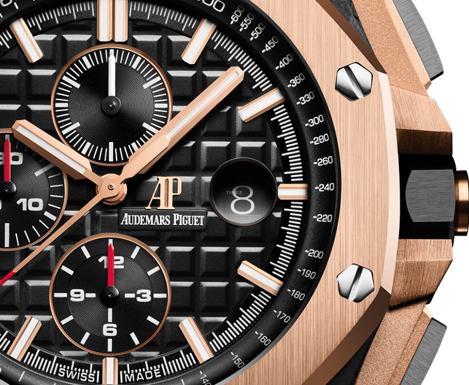 Audemars Piguet,Royal Oak Offshore 44mm,44mm,Pink Gold,Ceramic,Carbon,Black,Automatic,Chronograph,Day,26406FR,26406FR.OO.A002CA.01