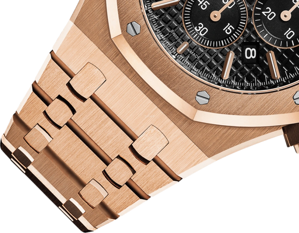 Audemars Piguet,Royal Oak 41mm,41mm,Pink Gold,Black,Automatic,Chronograph,Day,26320OR,26320OR.OO.1220OR.01