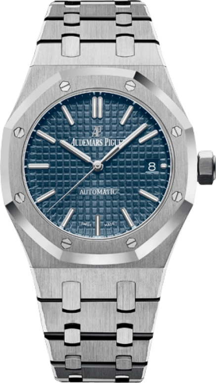 Audemars Piguet,Royal Oak 37mm,37mm,Stainless Steel,Blue,Automatic,Day,60hours,15450ST,15450ST.OO.1256ST.03
