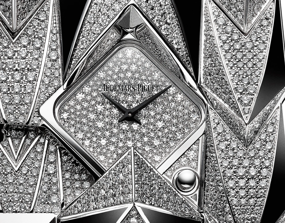 Audemars Piguet,Haute Joaillerie 40mm,40mm,White Gold,Silver,Quartz,In-house Caliber,Sapphire,79421BC,79421BC.ZO.9191BC.01