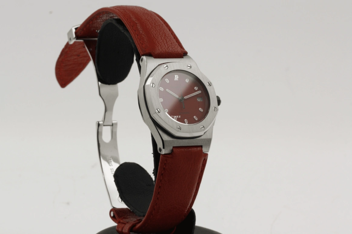 Audemars Piguet,Royal Oak Offshore 32mm,32mm,Stainless Steel,Red,Automatic,Day,Sapphire,77151ST,77151ST.O.0009.06