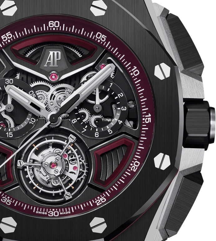 Audemars Piguet,Royal Oak Offshore 43mm,43mm,Ceramic,Black,Automatic,Chronograph,Tourbillon,Flyback,26622CE,26622CE.OO.D002CA.03