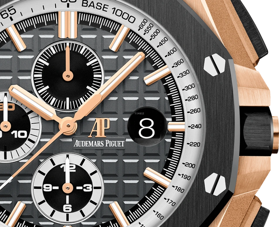 Audemars Piguet,Royal Oak Offshore 44mm,44mm,Pink Gold,Ceramic,Black,Automatic,Chronograph,Day,26416RO,26416RO.OO.A002CA.01