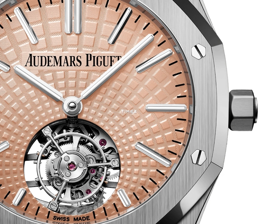 Audemars Piguet,Royal Oak 41mm,41mm,Titanium,Salmon,Automatic,Tourbillon,65hours,26531TI,26531TI.OO.1220TI.01