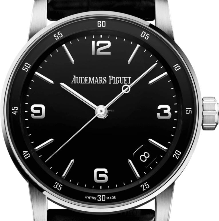 Audemars Piguet,CODE 11.59 41mm,41mm,White Gold,Black,Automatic,Day,70hours,15210BC,15210BC.OO.A002CR.01