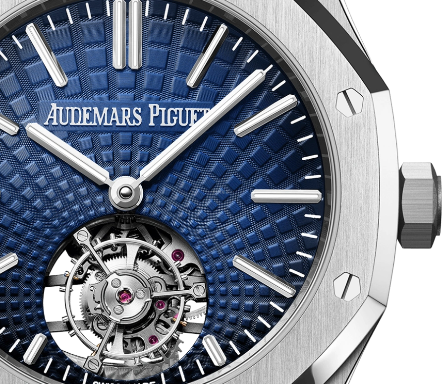 Audemars Piguet,Royal Oak 41mm,41mm,Stainless Steel,Blue,Automatic,Tourbillon,65hours,26530ST,26530ST.OO.1220ST.01