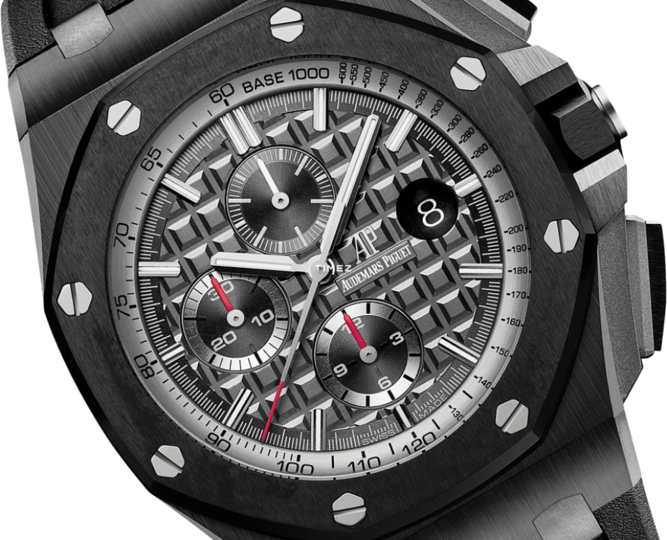 Audemars Piguet,Royal Oak Offshore 44mm,44mm,Ceramic,Black,Automatic,Chronograph,Day,26405CE,26405CE.OO.A002CA.01.A