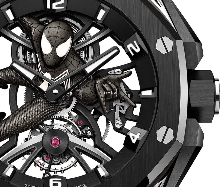 Audemars Piguet,Royal Oak Concept 42mm,42mm,White Gold,Skeleton,Black,Handwound,Tourbillon,Sapphire,Crystal Glass,26632CN,26632CN.OO.D100CA.01
