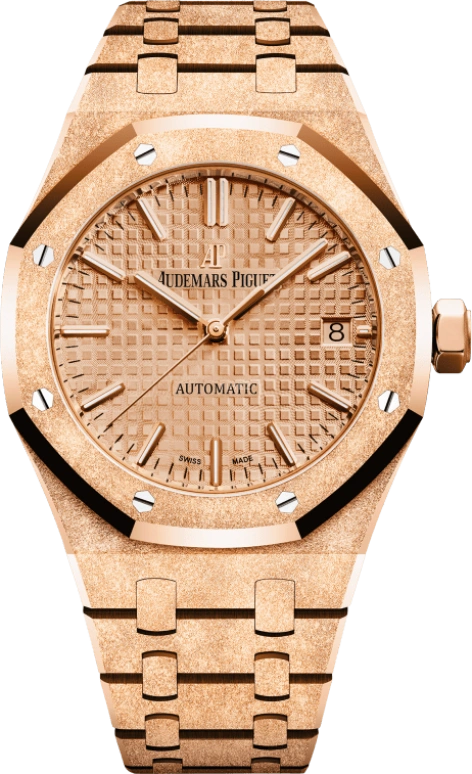 Audemars Piguet,Royal Oak 37mm,37mm,Pink Gold,Pink,Automatic,Day,60hours,15454OR,15454OR.GG.1259OR.03