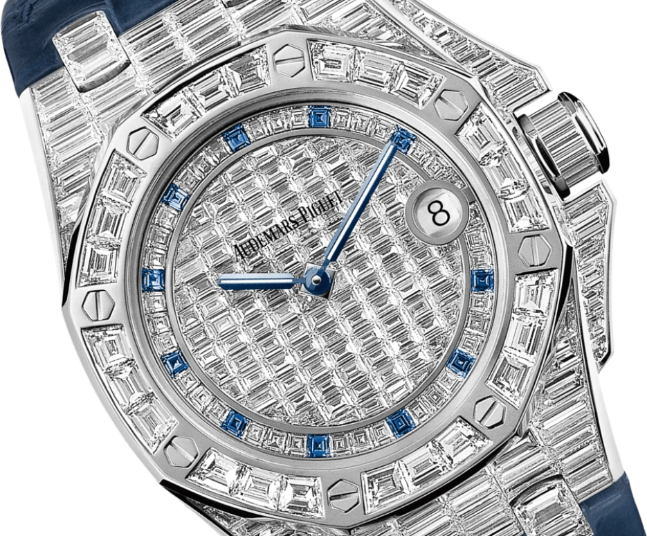 Audemars Piguet,Royal Oak Offshore 37mm,37mm,White Gold,Silver,Quartz,Day,In-house Caliber,67543BC,67543BC.ZZ.D023CR.01