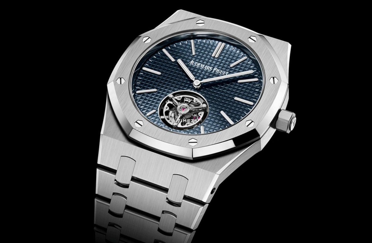 Audemars Piguet,Royal Oak 39mm,39mm,Stainless Steel,Blue,Automatic,Tourbillon,65hours,26670ST,26670ST.OO.1240ST.02