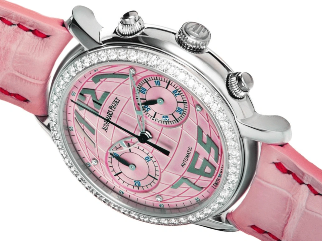 Audemars Piguet,Jules Audemars 39mm,39mm,White Gold,Pink,Automatic,Sapphire,Round,26012BC,26012BC.ZZ.D071CR.01