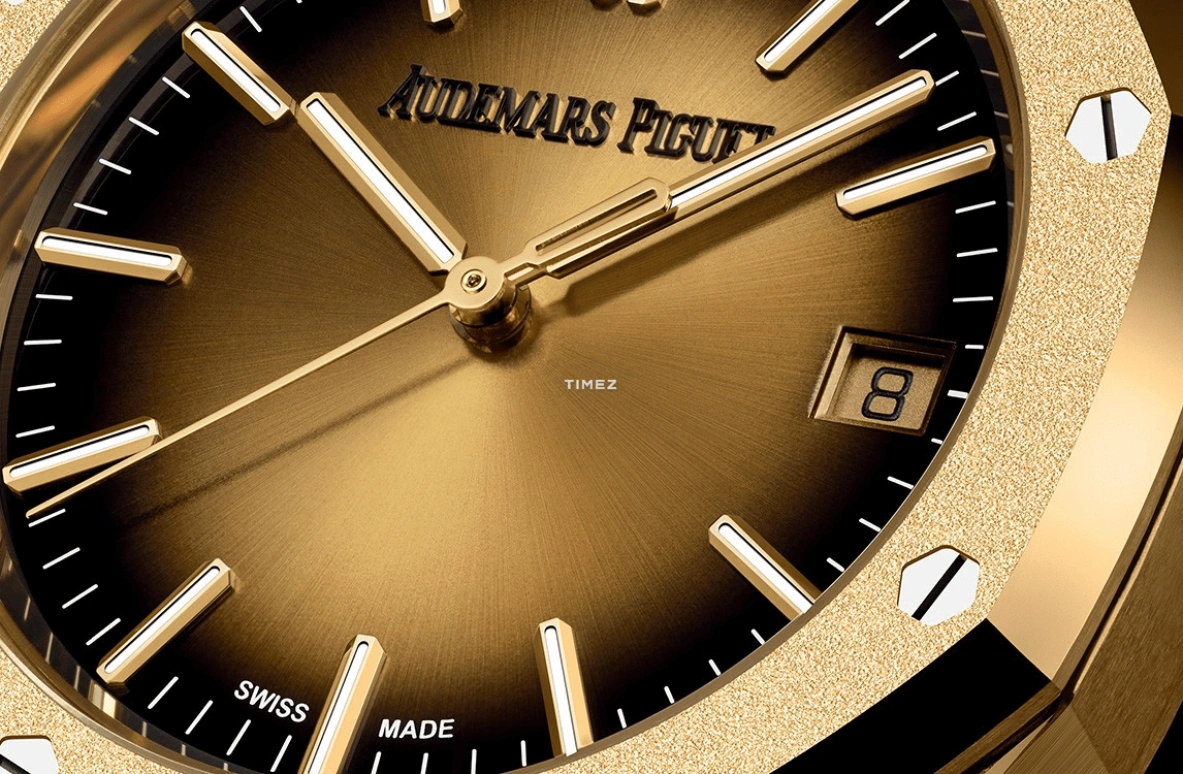 Audemars Piguet,Royal Oak 37mm,37mm,Yellow Gold,Gold,Automatic,Day,60hours,15550BA,15550BA.GG.1356BA.01