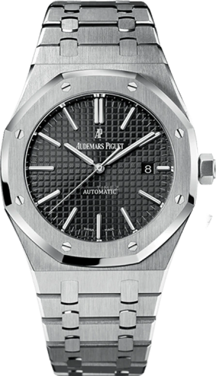 Audemars Piguet,Royal Oak 41mm,41mm,Stainless Steel,Black,Automatic,Day,60hours,Rodri Val,15400ST,15400ST.OO.1220ST.01