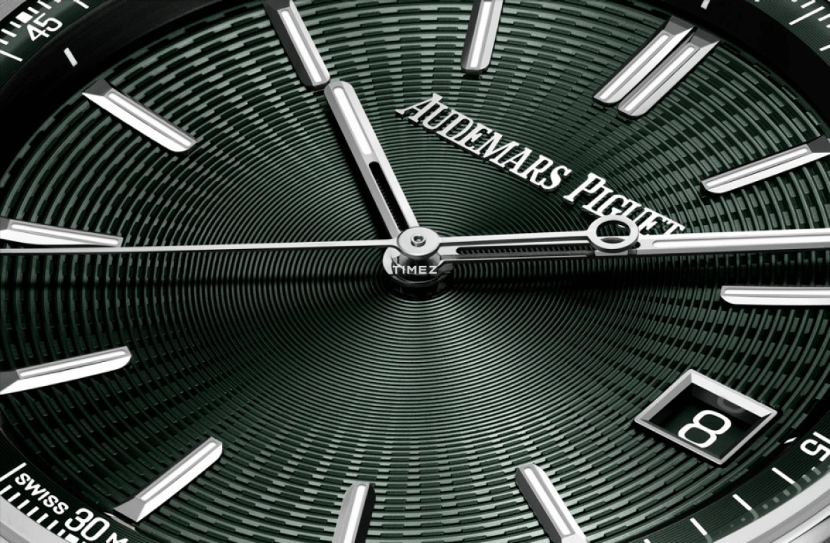 Audemars Piguet,CODE 11.59 41mm,41mm,Stainless Steel,Green,Automatic,Day,70hours,15210ST,15210ST.OO.A056KB.01
