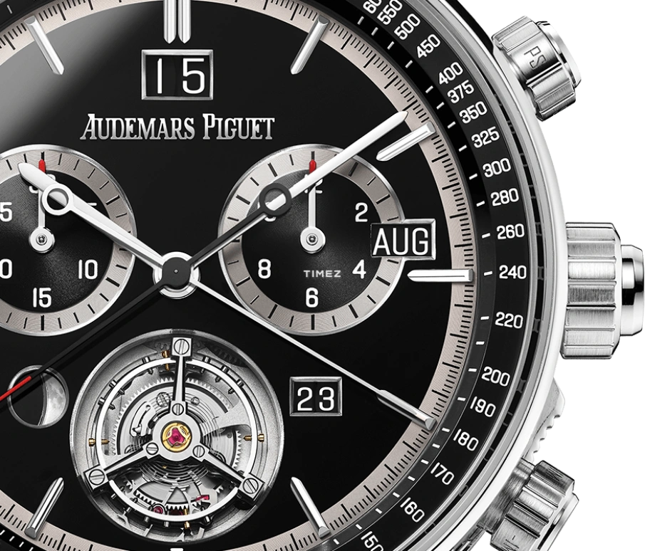 Audemars Piguet,CODE 11.59 42mm,42mm,White Gold,Black,Automatic,Chronograph,Moonphase,Perpetual Calendar,Month,60hours,In-house Caliber,26398BC,26398BC.OO.D002CR.99