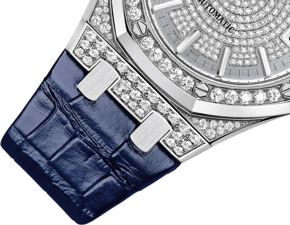 Audemars Piguet,Royal Oak 37mm,37mm,White Gold,Silver,Automatic,Day,60hours,15452BC,15452BC.ZZ.D019CR.01