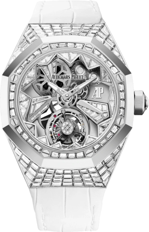 Audemars Piguet,Royal Oak Concept 38.50mm,38.50mm,White Gold,Skeleton,Silver,Handwound,Tourbillon,72hours,26228BC,26228BC.ZZ.D011CR.01