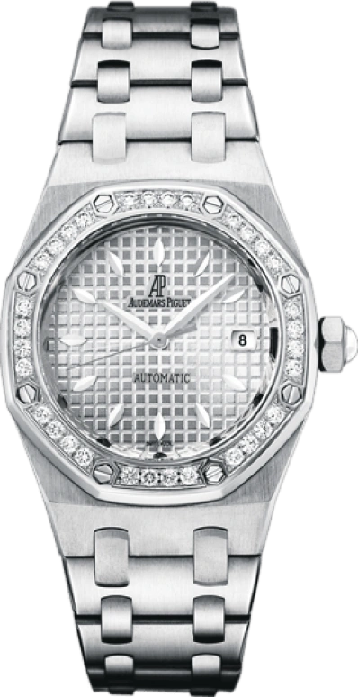 Audemars Piguet,Royal Oak 33mm,33mm,Stainless Steel,Silver,White,Automatic,Day,40hours,77321ST,77321ST.ZZ.1230ST.01