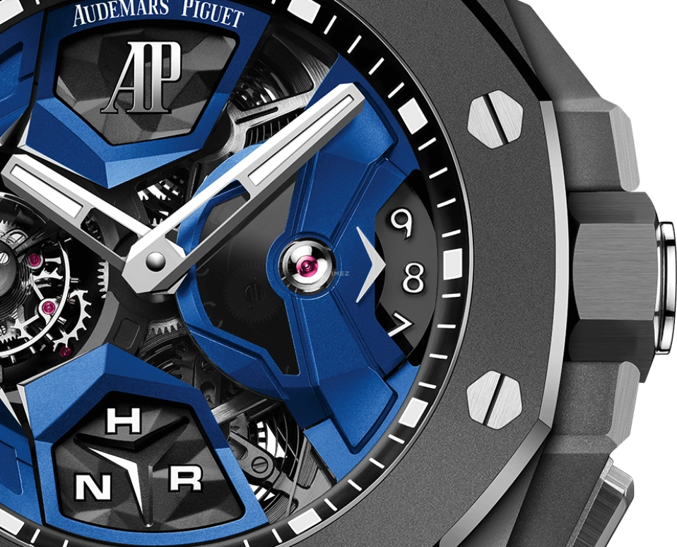 Audemars Piguet,Royal Oak Concept 44mm,44mm,Titanium,Ceramic,Skeleton,Handwound,Dule Time,Tourbillon,Function Selector,26589IO,26589IO.OO.D030CA.01