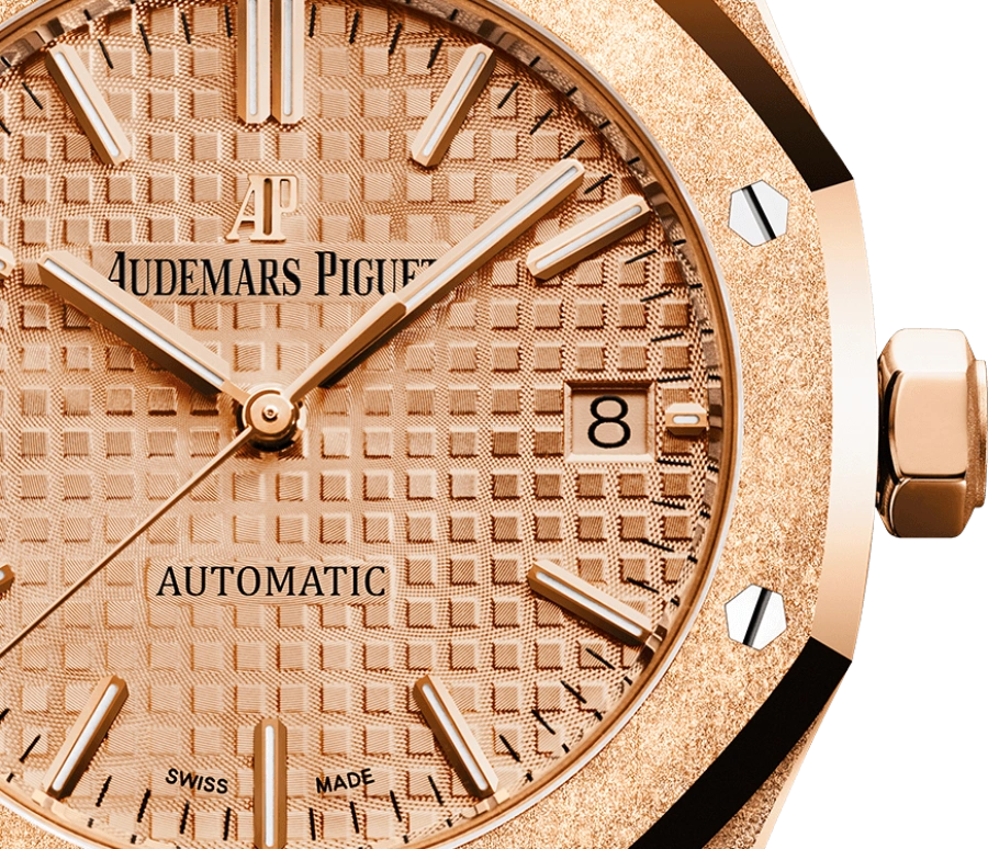 Audemars Piguet,Royal Oak 37mm,37mm,Pink Gold,Pink,Automatic,Day,60hours,15454OR,15454OR.GG.1259OR.03