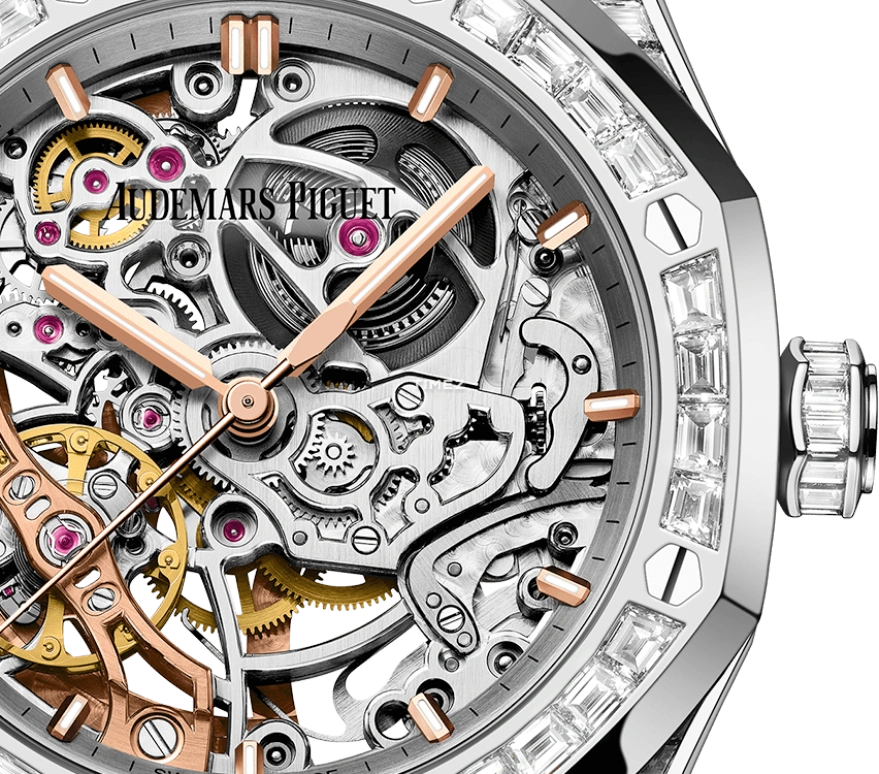 Audemars Piguet,Royal Oak 37mm,37mm,White Gold,Skeleton,Silver,Automatic,45hours,In-house Caliber,15469BC,15469BC.ZZ.1260BC.01-A