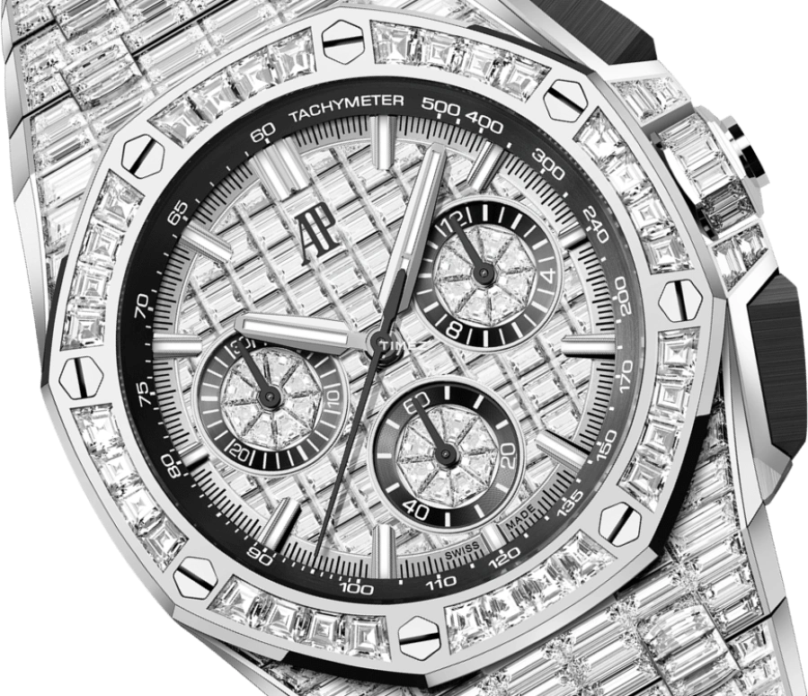 Audemars Piguet,Royal Oak Offshore 43mm,43mm,White Gold,Silver,Automatic,Chronograph,Flyback,26425BC,26425BC.ZZ.8045BC.01