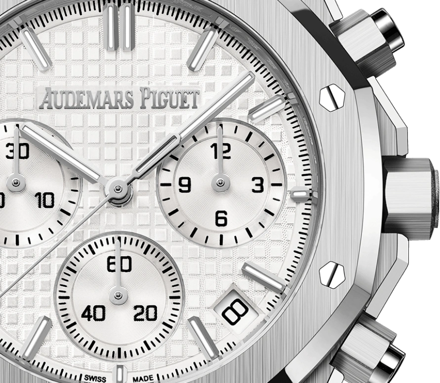 Audemars Piguet,Royal Oak 41mm,41mm,Stainless Steel,Silver,Silver White,White,Automatic,Chronograph,Day,26240ST,26240ST.OO.1320ST.03 50th
