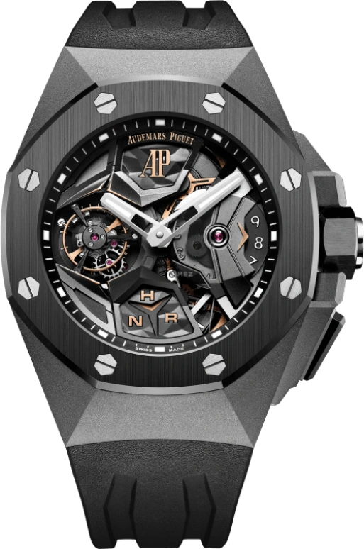 Audemars Piguet,Royal Oak Concept 44mm,44mm,Titanium,Ceramic,Skeleton,Handwound,Dule Time,Tourbillon,Function Selector,26589IO,26589IO.OO.D002CA.01