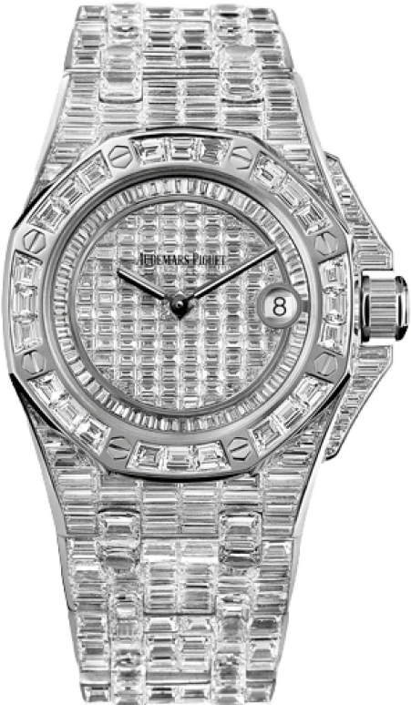 Audemars Piguet,Royal Oak Offshore 37mm,37mm,White Gold,Silver,Quartz,Day,In-house Caliber,67543BC,67543BC.ZZ.9185BC.01